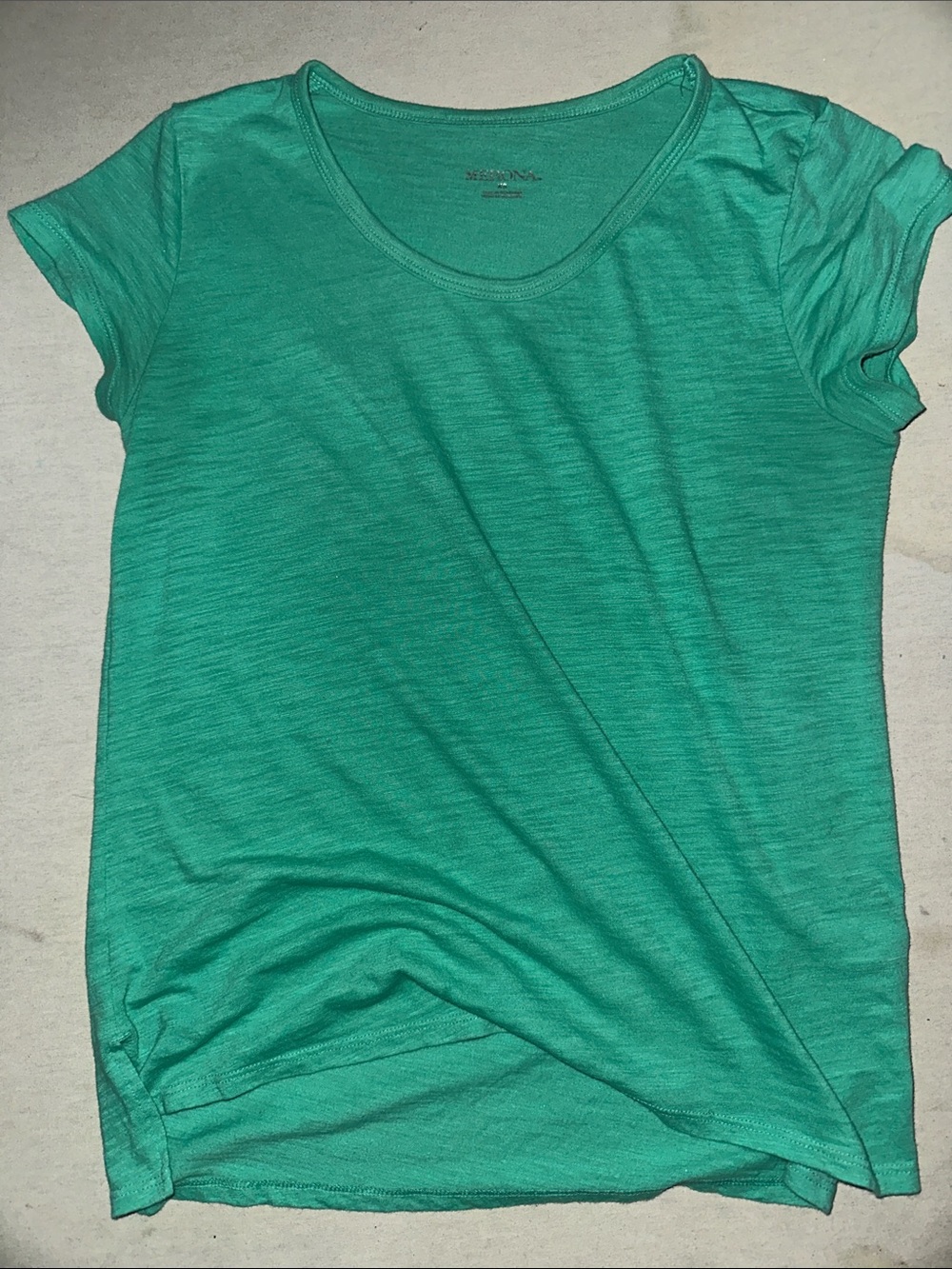 Womens Size XS Merona Everyday Scoop Neck Tee - Green